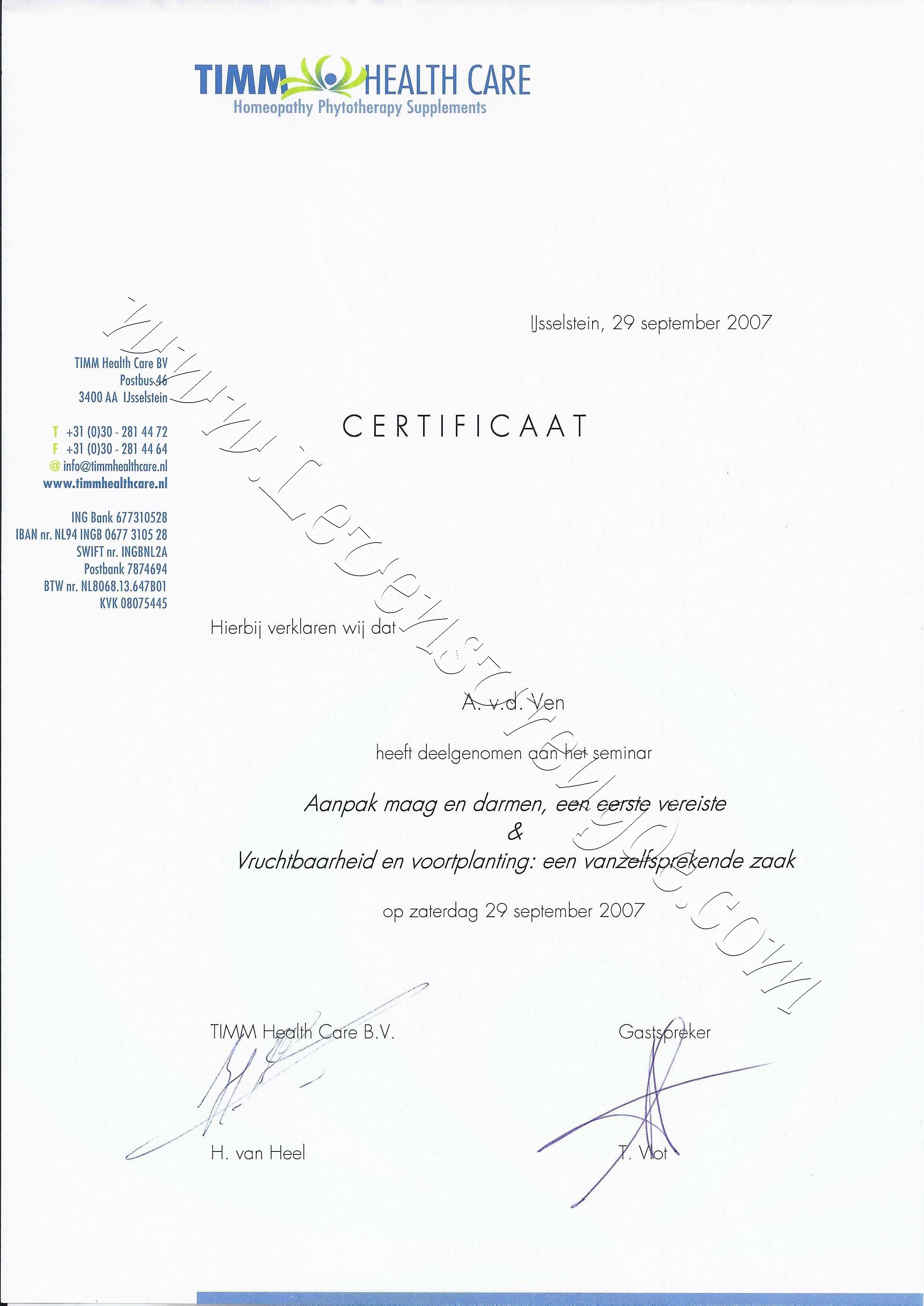 Vruchtbaarheid en Voortplanting - Aanpak maag en darm